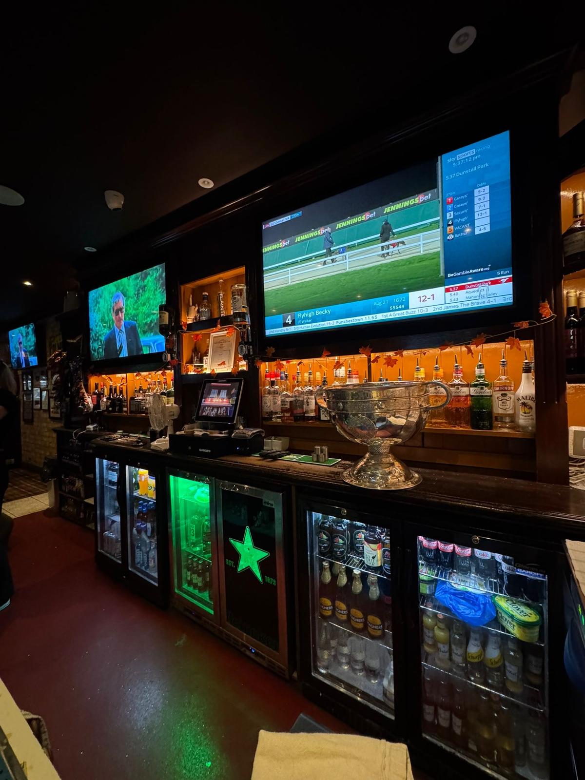 Bar seating area