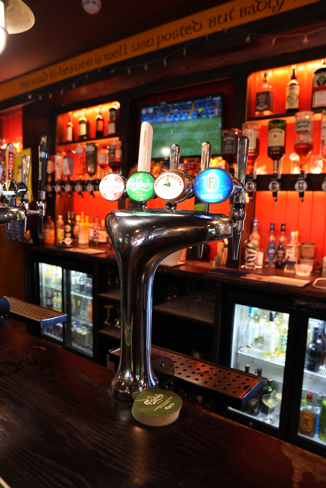 Bar taps and spirits